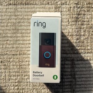 Ring Battery Doorbell with Bronze and Black Design || NEW, Opened Box